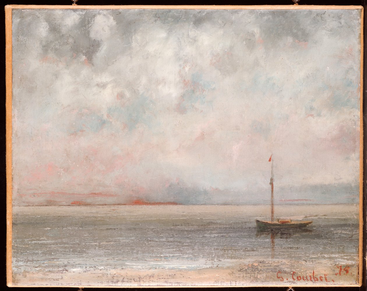Moln på Genèvesjön, 1875 av Gustave Courbet