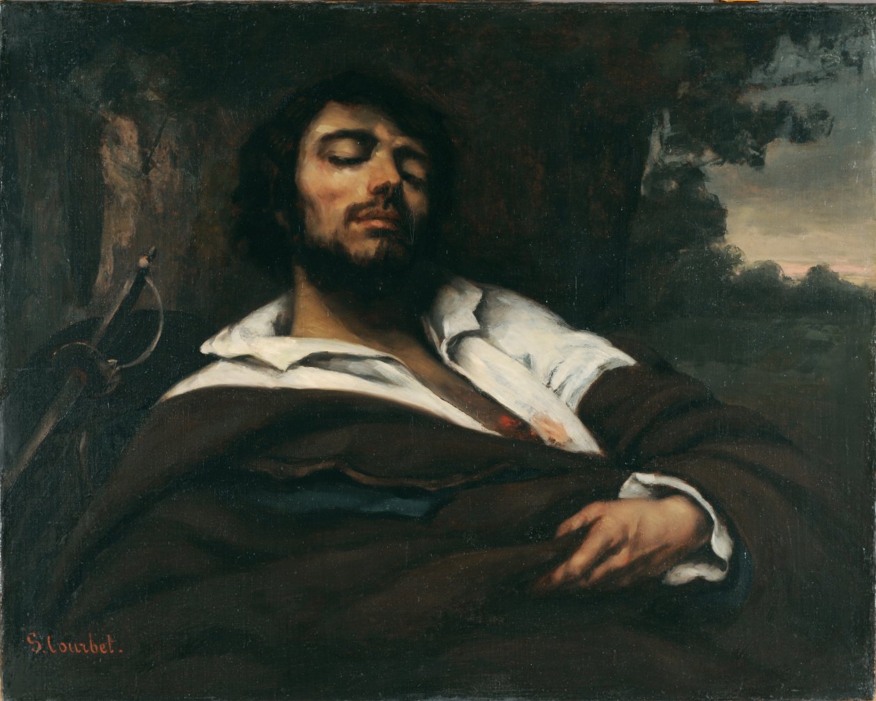 De skadade av Gustave Courbet