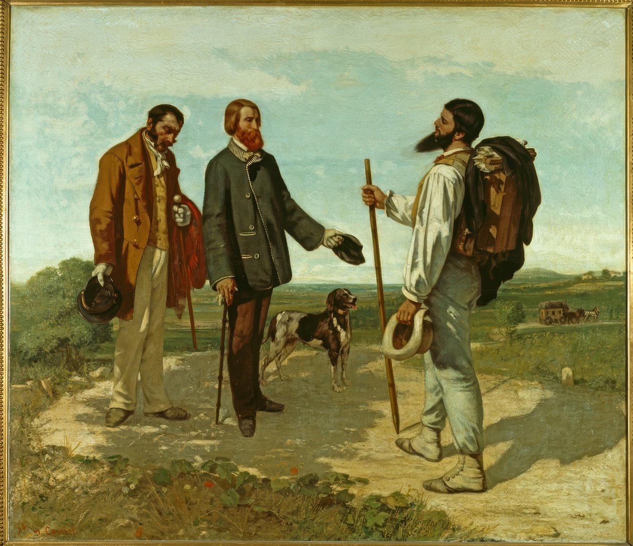 Mötet av Gustave Courbet