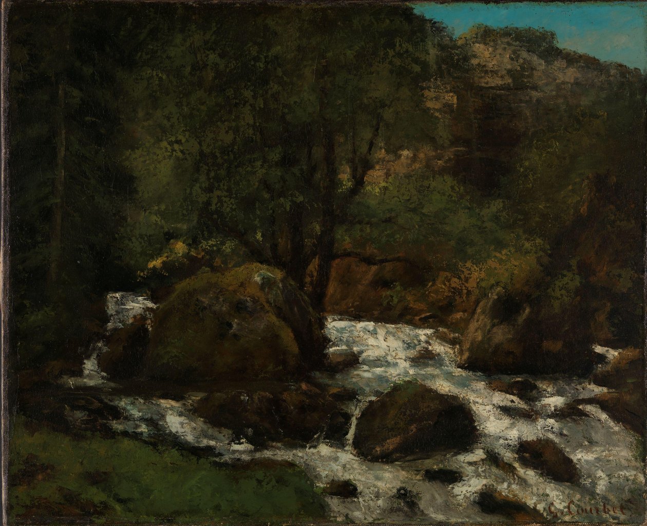 Forest Brook, Jura av Gustave Courbet