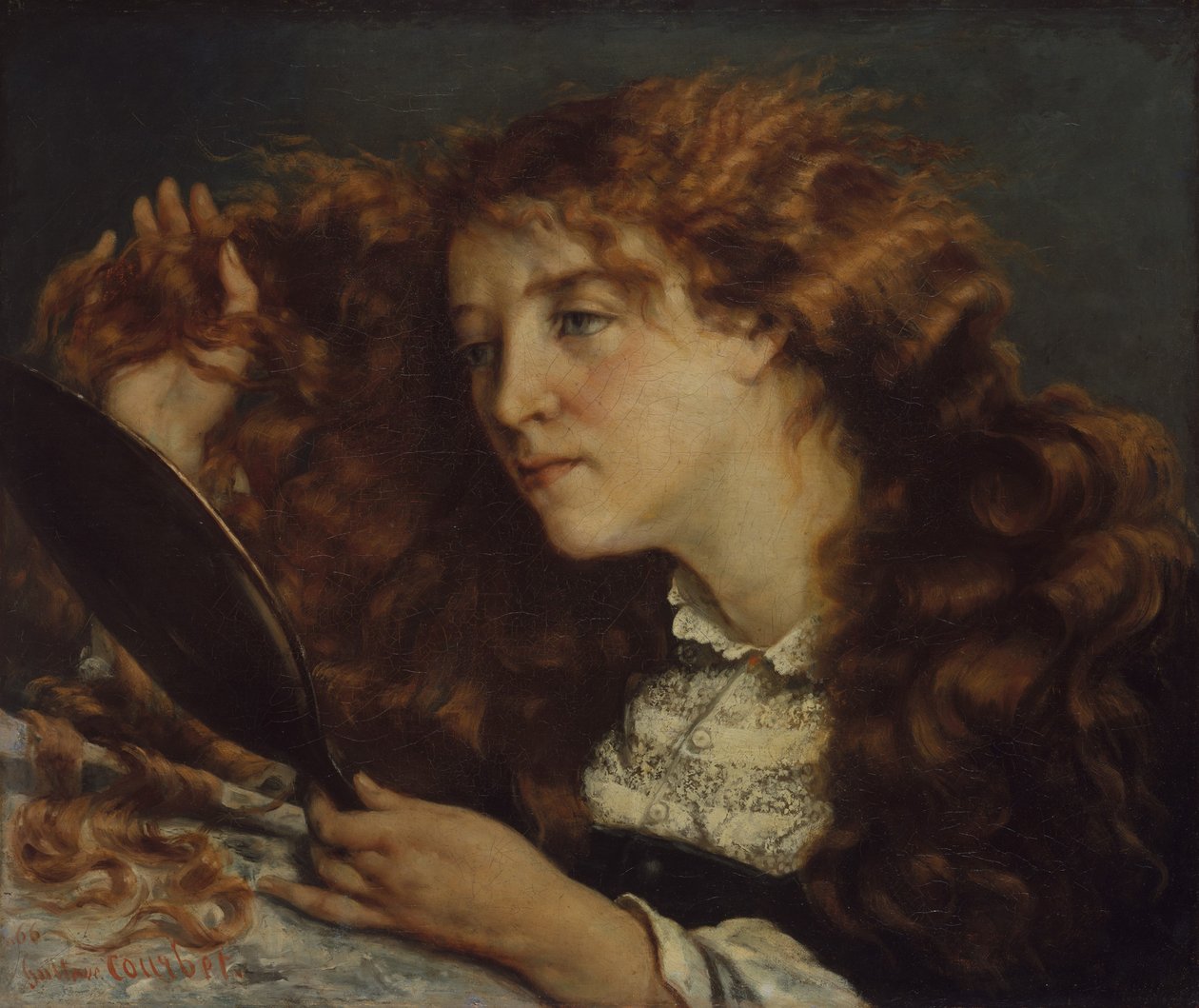 Jo, Den irländska skönheten, 1865-66 av Gustave Courbet