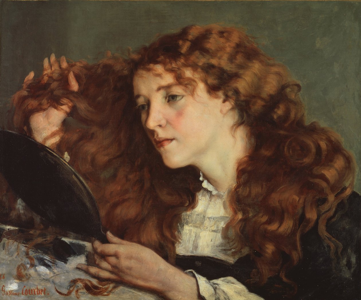 Den irländska skönheten av Gustave Courbet