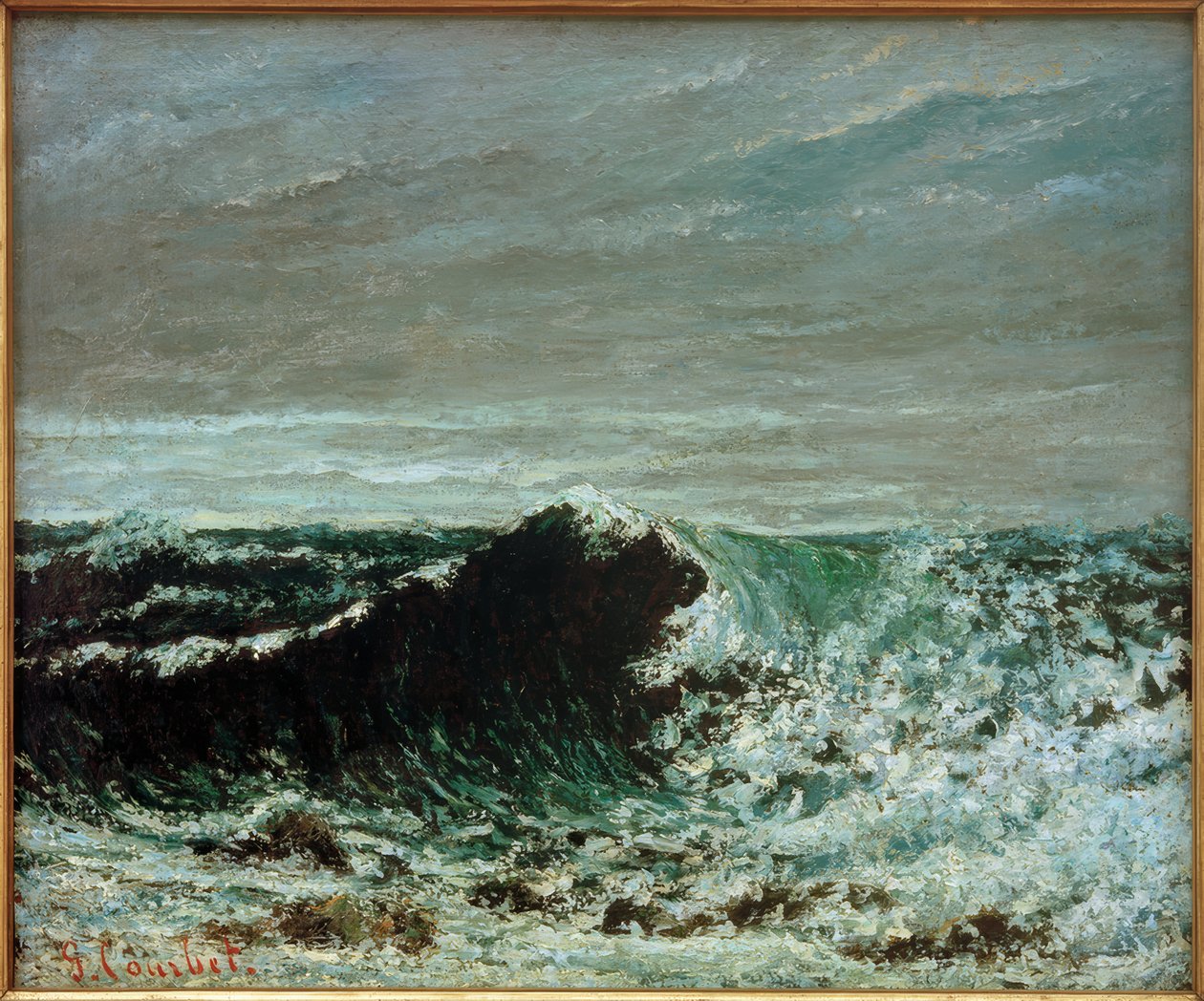 Vågen av Gustave Courbet