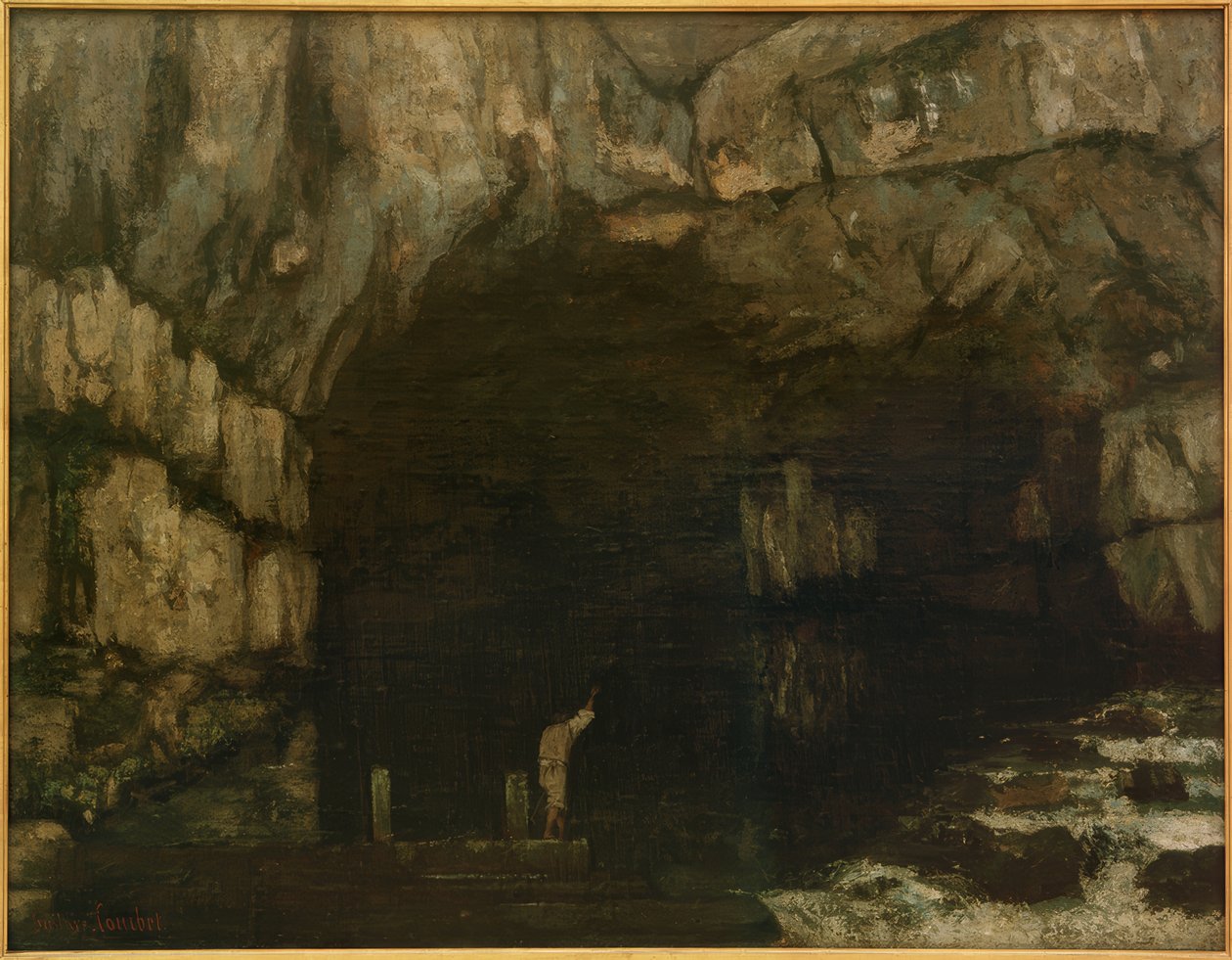 Källan till Loue av Gustave Courbet