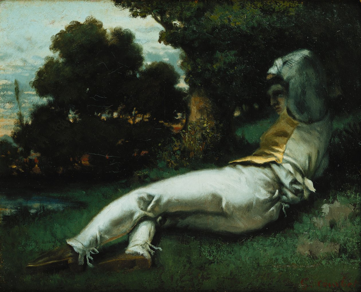 Tupplur; La Sieste, c.1841-42 av Gustave Courbet