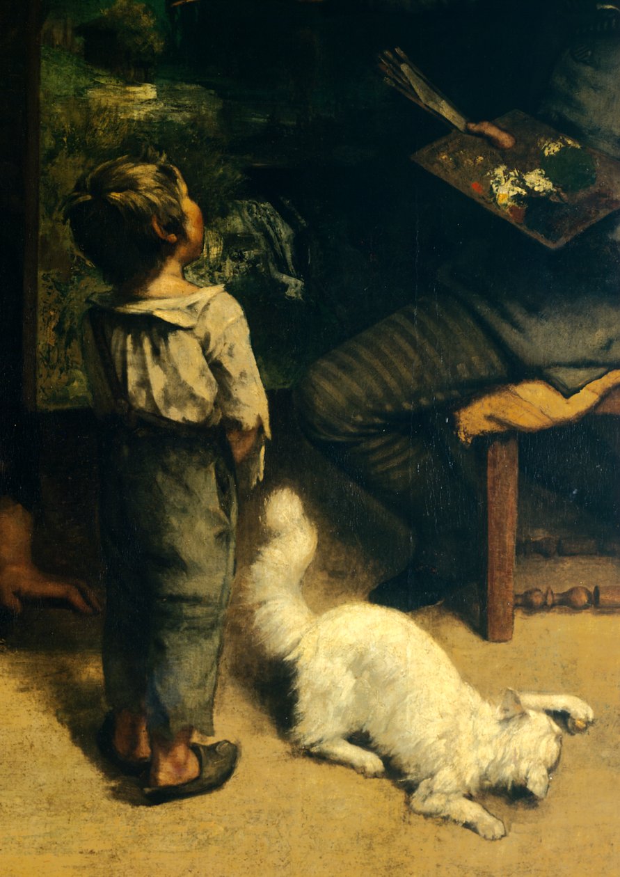 Målares ateljé av Gustave Courbet
