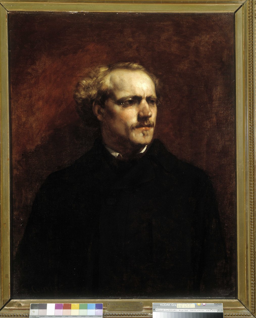 Porträtt av André Grangier av Gustave Courbet
