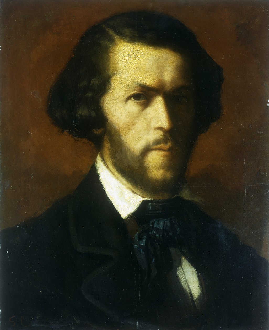 Porträtt av en gentleman av Gustave Courbet