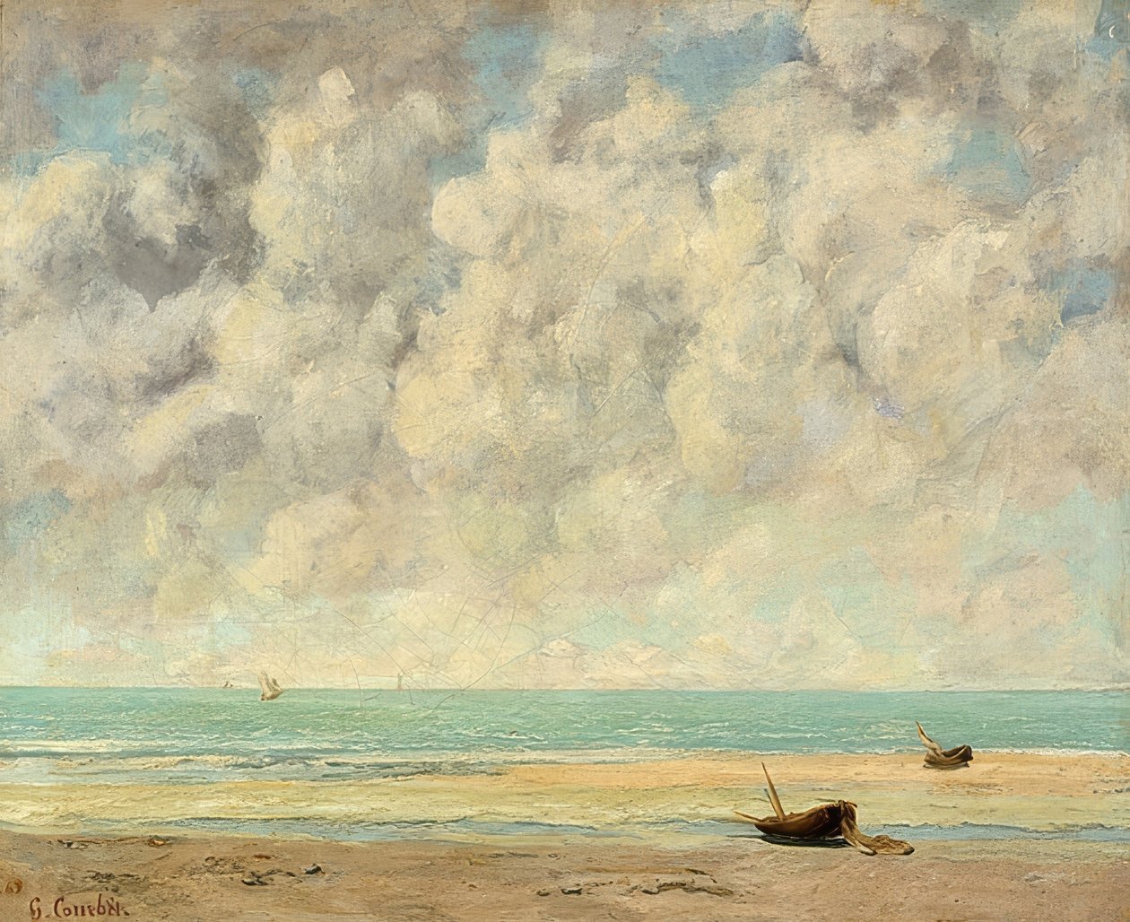Lugnt hav. 1869 av Gustave Courbet