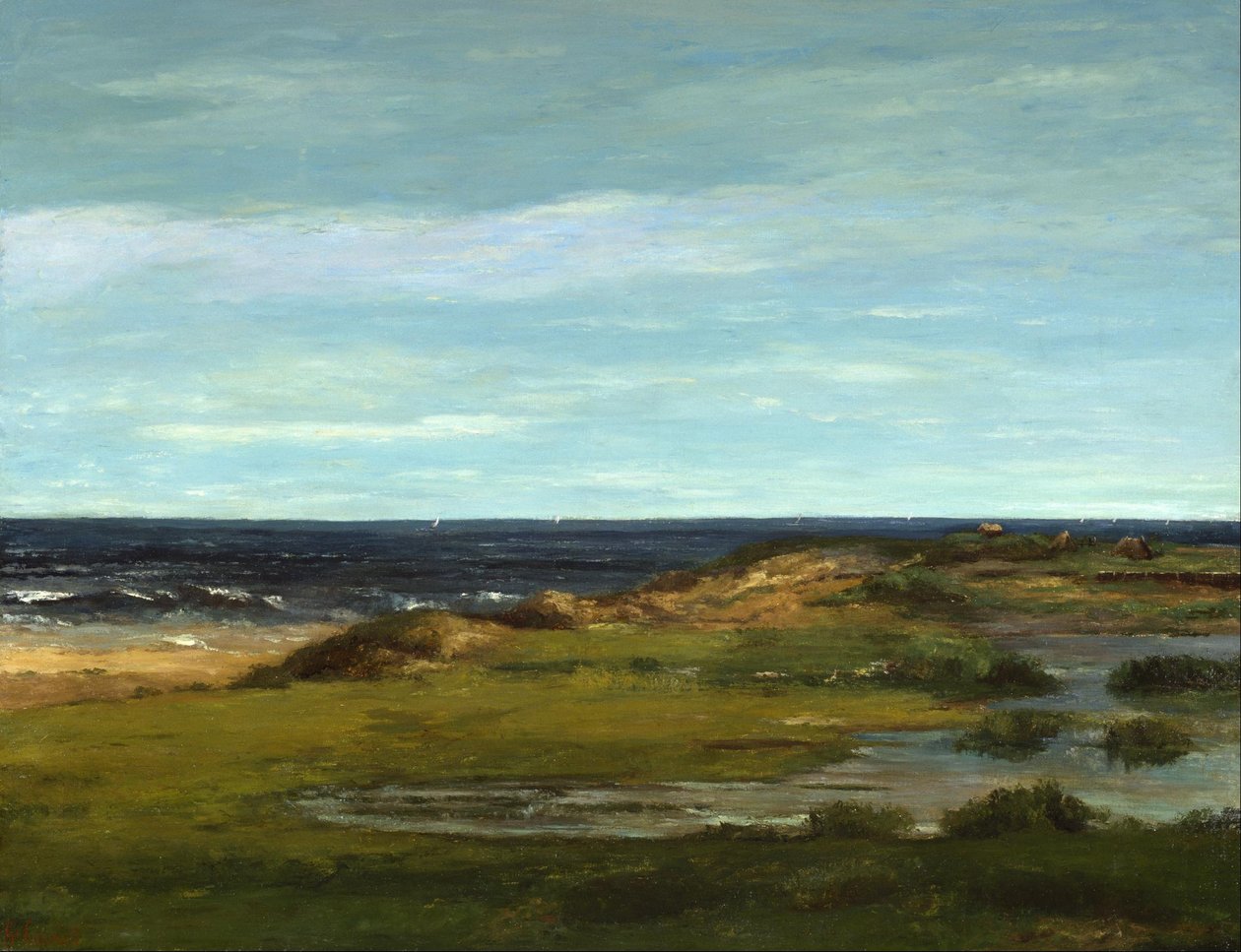 Havslandskap av Gustave Courbet