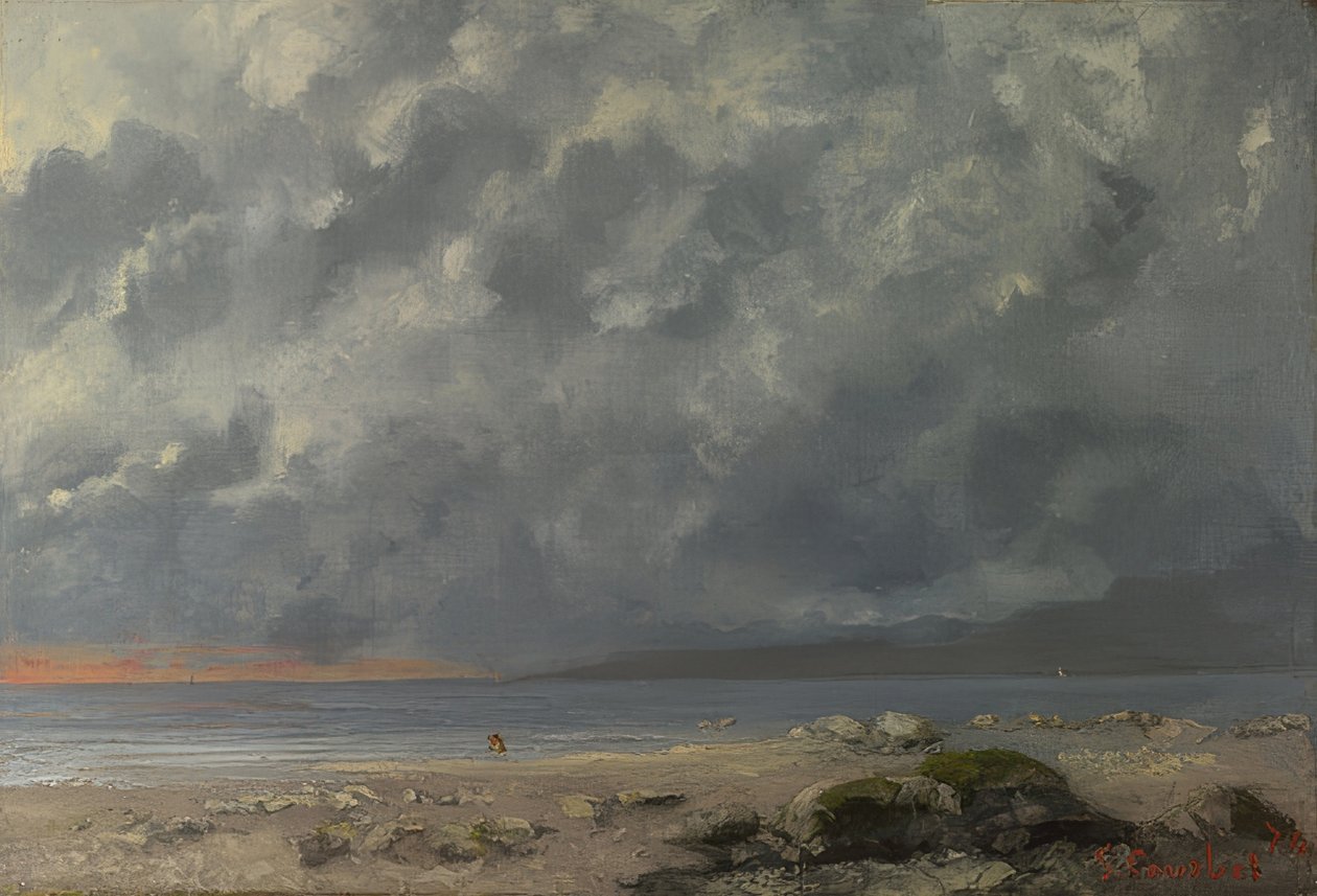Strandmusik. 1874 av Gustave Courbet