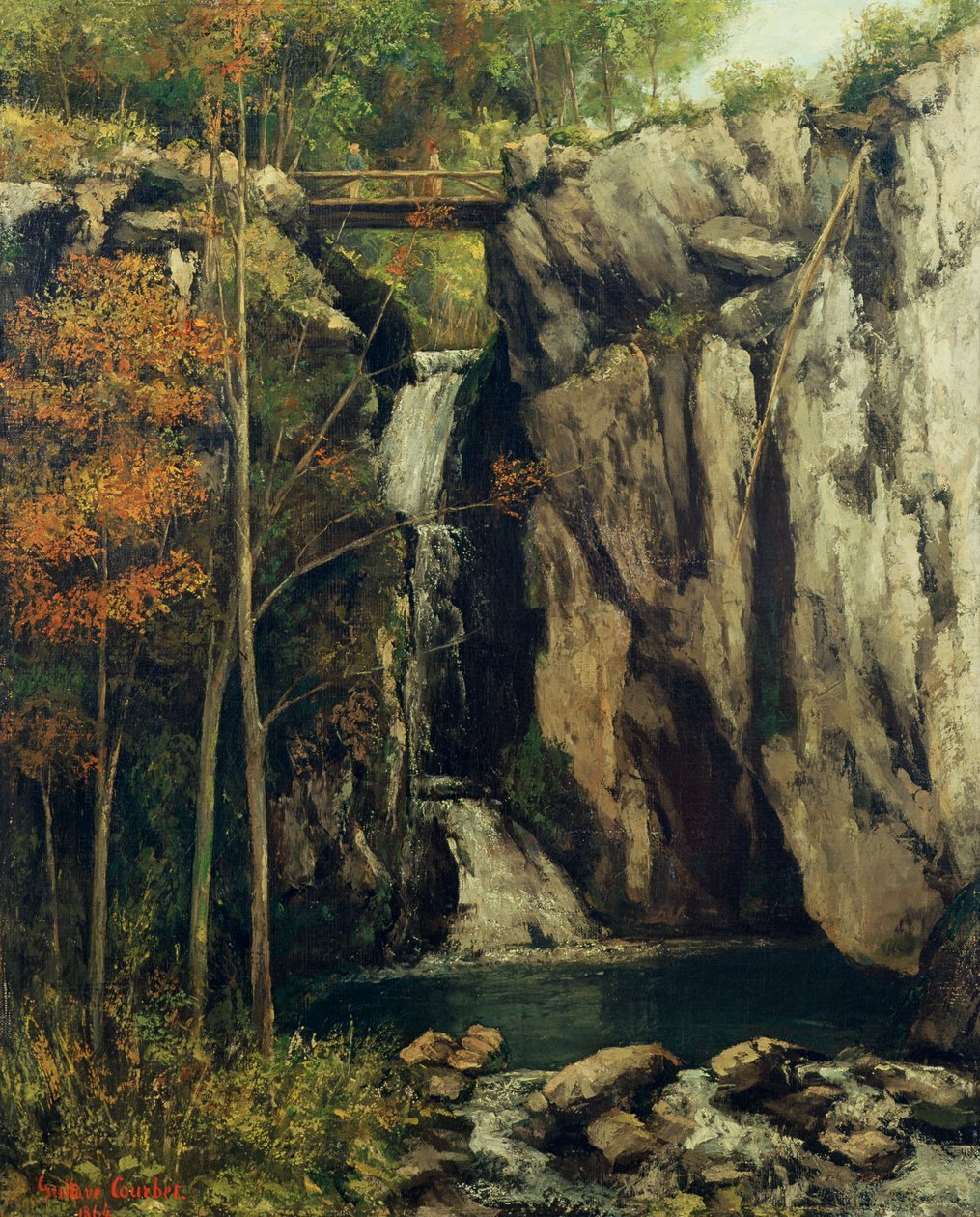 Klyftan vid Conches av Gustave Courbet