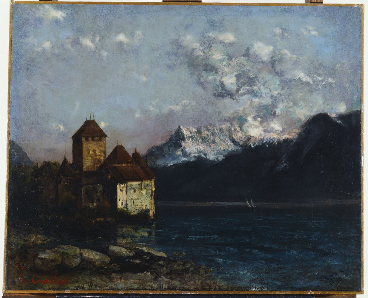 Chateau de Chillon, 1877 av Gustave Courbet