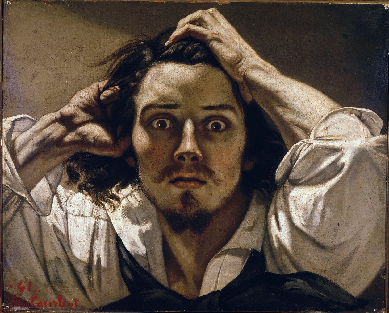 The Desperate Man (Självporträtt) av Gustave Courbet