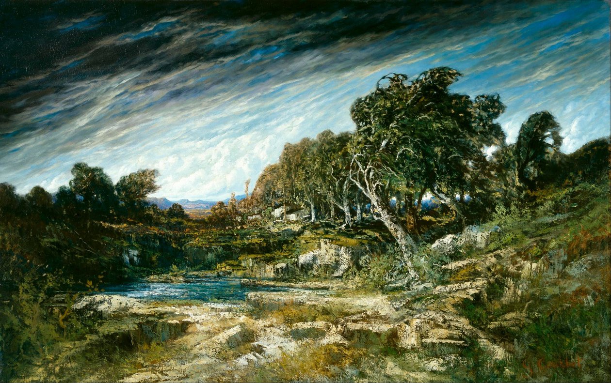 En vindpust av Gustave Courbet