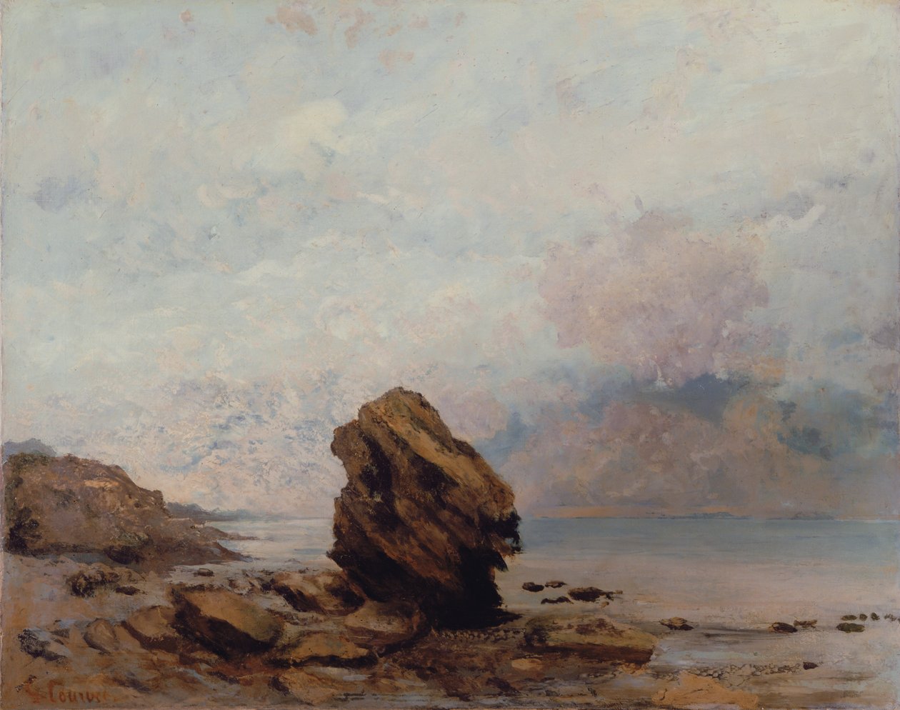 The Isolated Rock, c.1862 av Gustave Courbet
