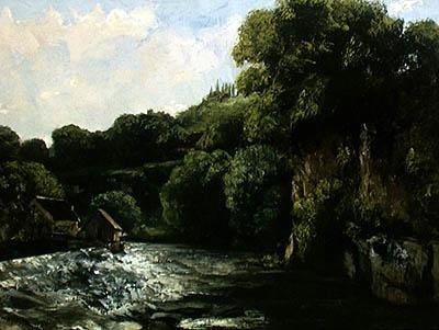 Låset på Loue av Gustave Courbet