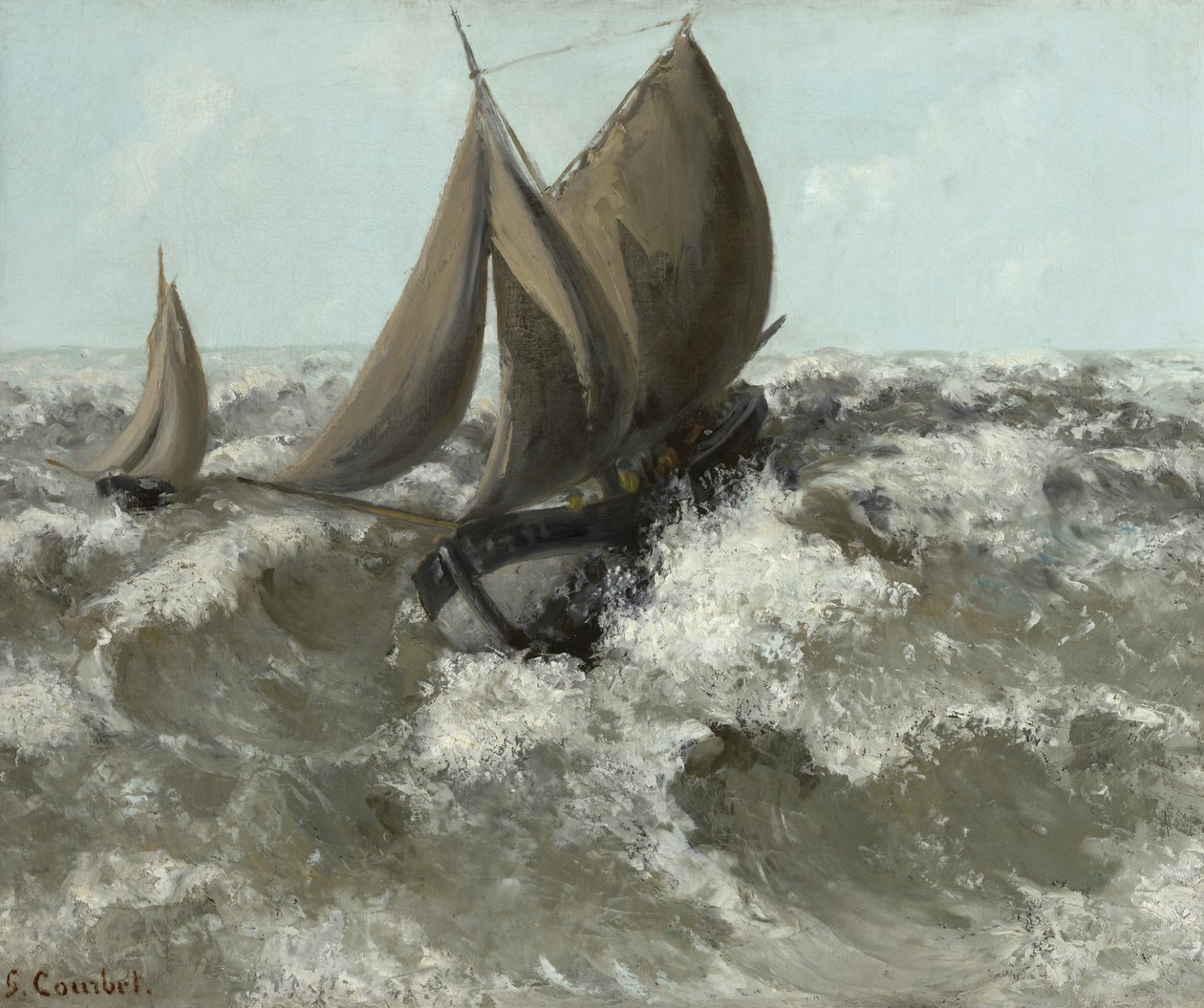 Segelbåten av Gustave Courbet