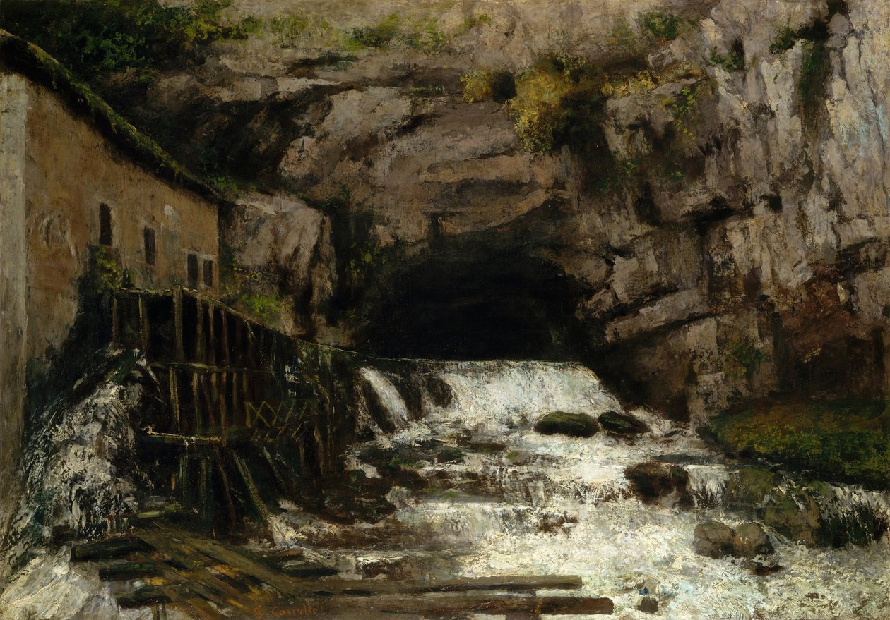 The Source of the Loue, 1864. av Gustave Courbet