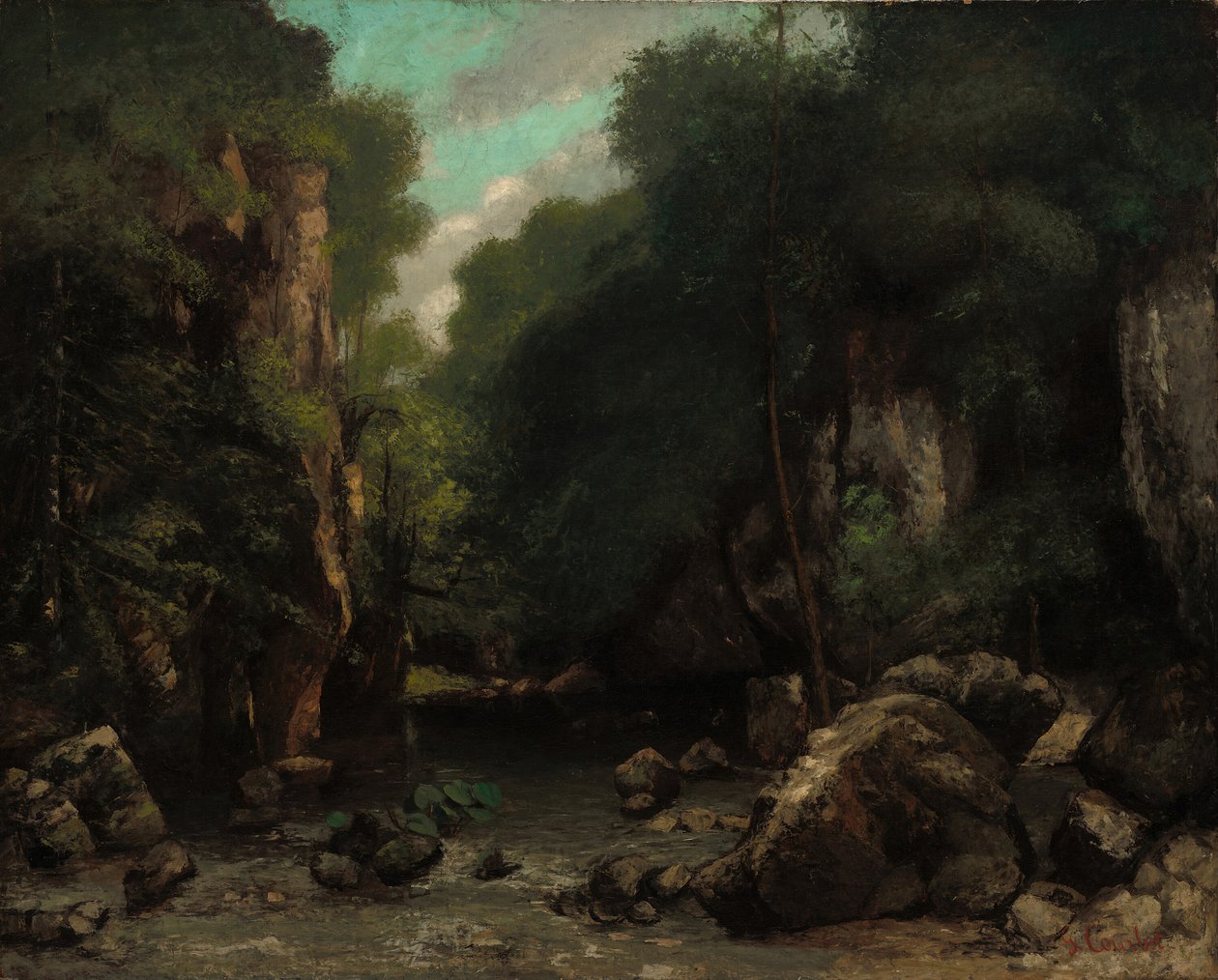 Dalen Les Puits-Noir, 1868. av Gustave Courbet