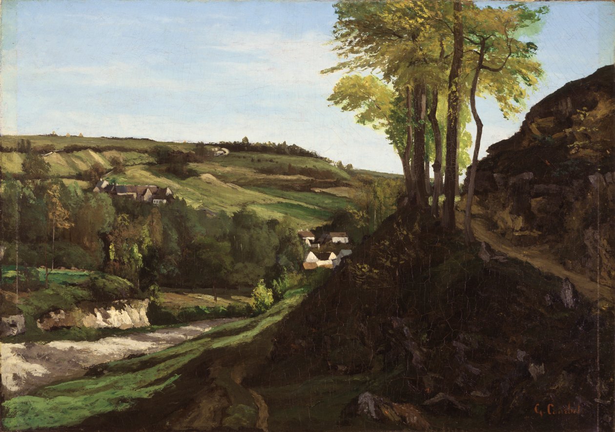 Ornans dal av Gustave Courbet