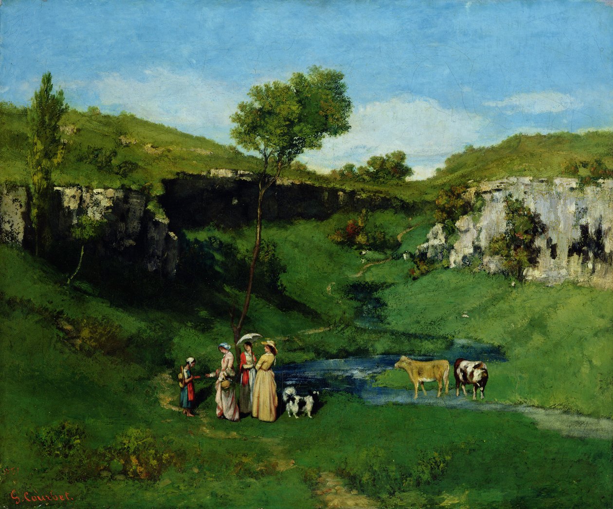 Byens jungfrur av Gustave Courbet