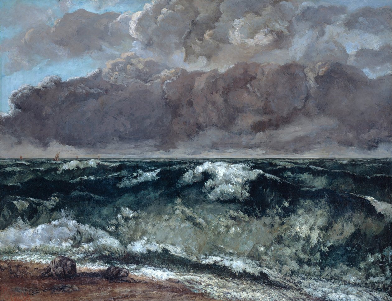 Vågen, 1867-1869 av Gustave Courbet