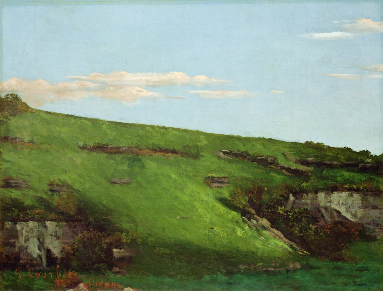 Wiesenhang nära Ornans, 1862 av Gustave Courbet