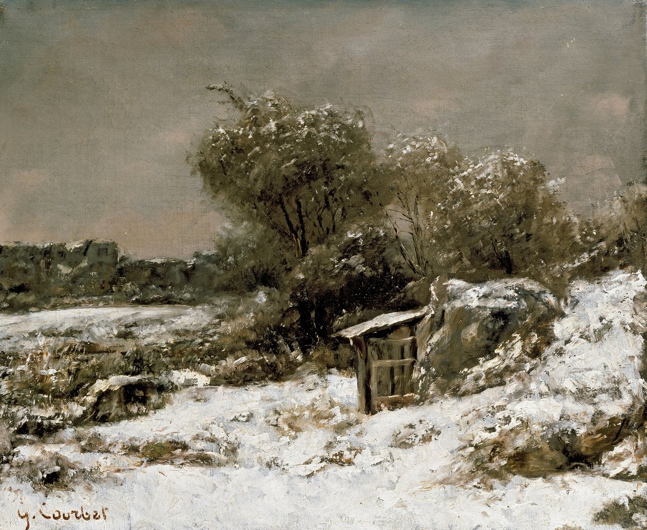 Vinterscen, 1800-talet av Gustave Courbet