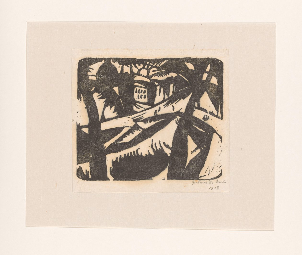 Landskap av Gustave De Smet (signed by artist)