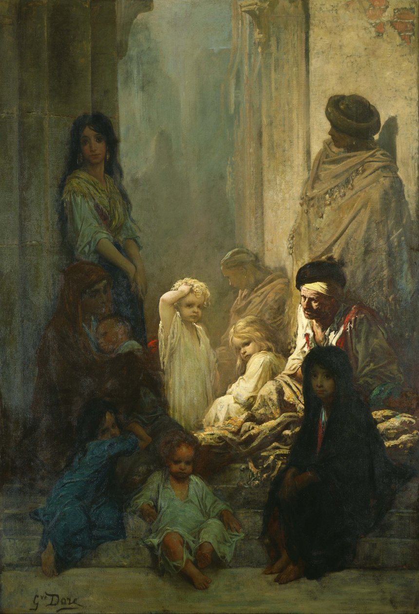La Siesta, Minnen från Spanien. av Gustave Dore