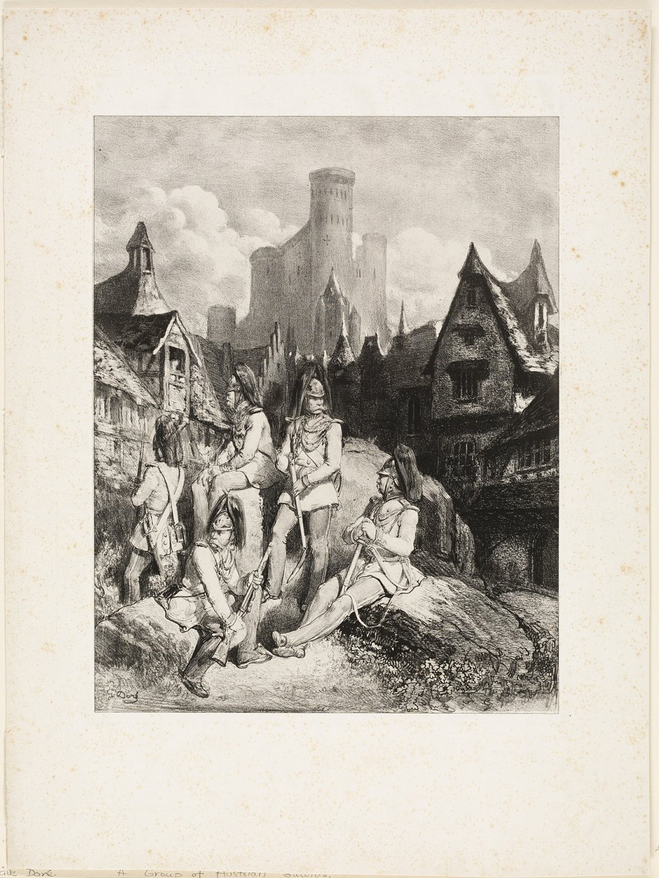 En grupp österrikiska vakter av Gustave Dore
