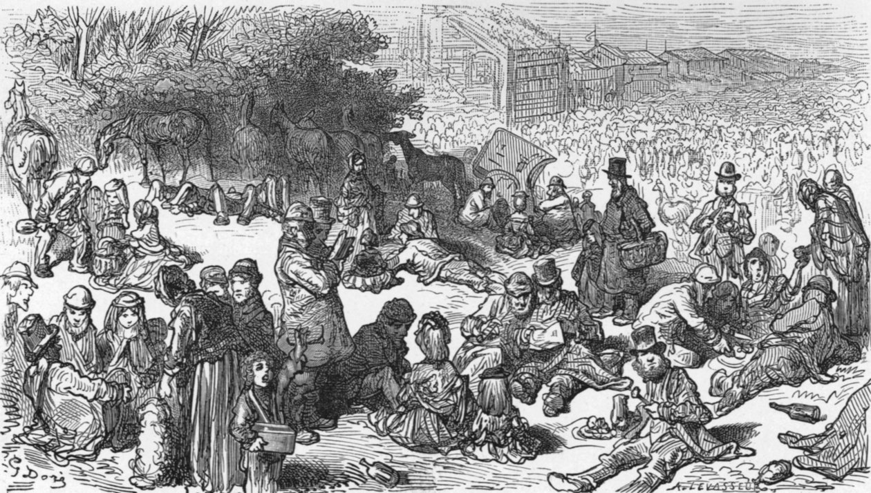 "A Sketch on the Downs", 1872. av Gustave Dore