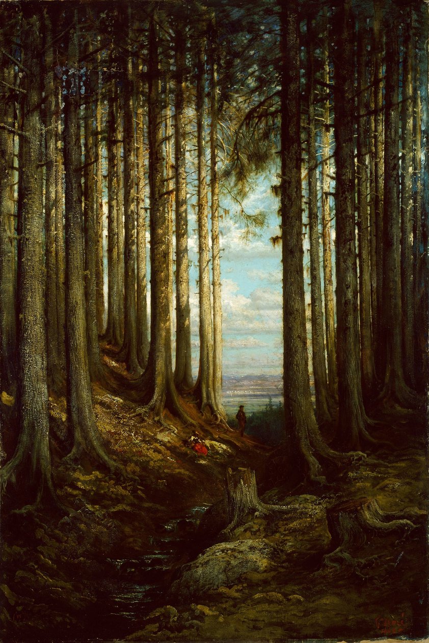 Alpin scen av Gustave Dore