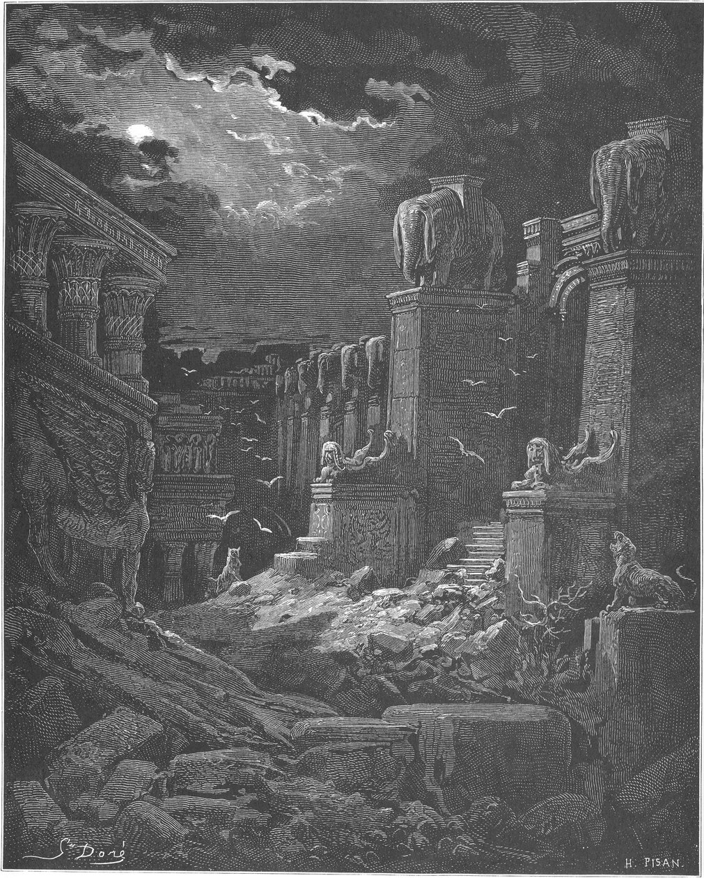Babylon har fallit, 1897 av Gustave Dore