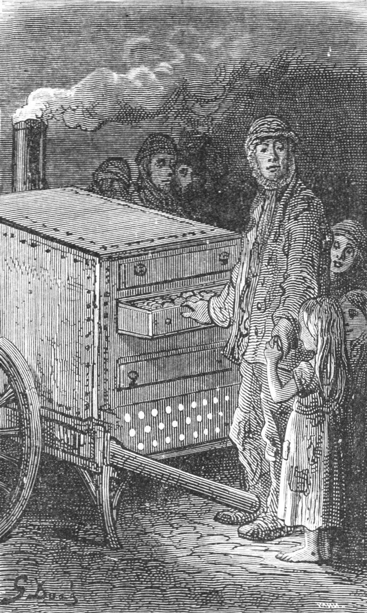 "Baked Potato Man", 1872. av Gustave Dore