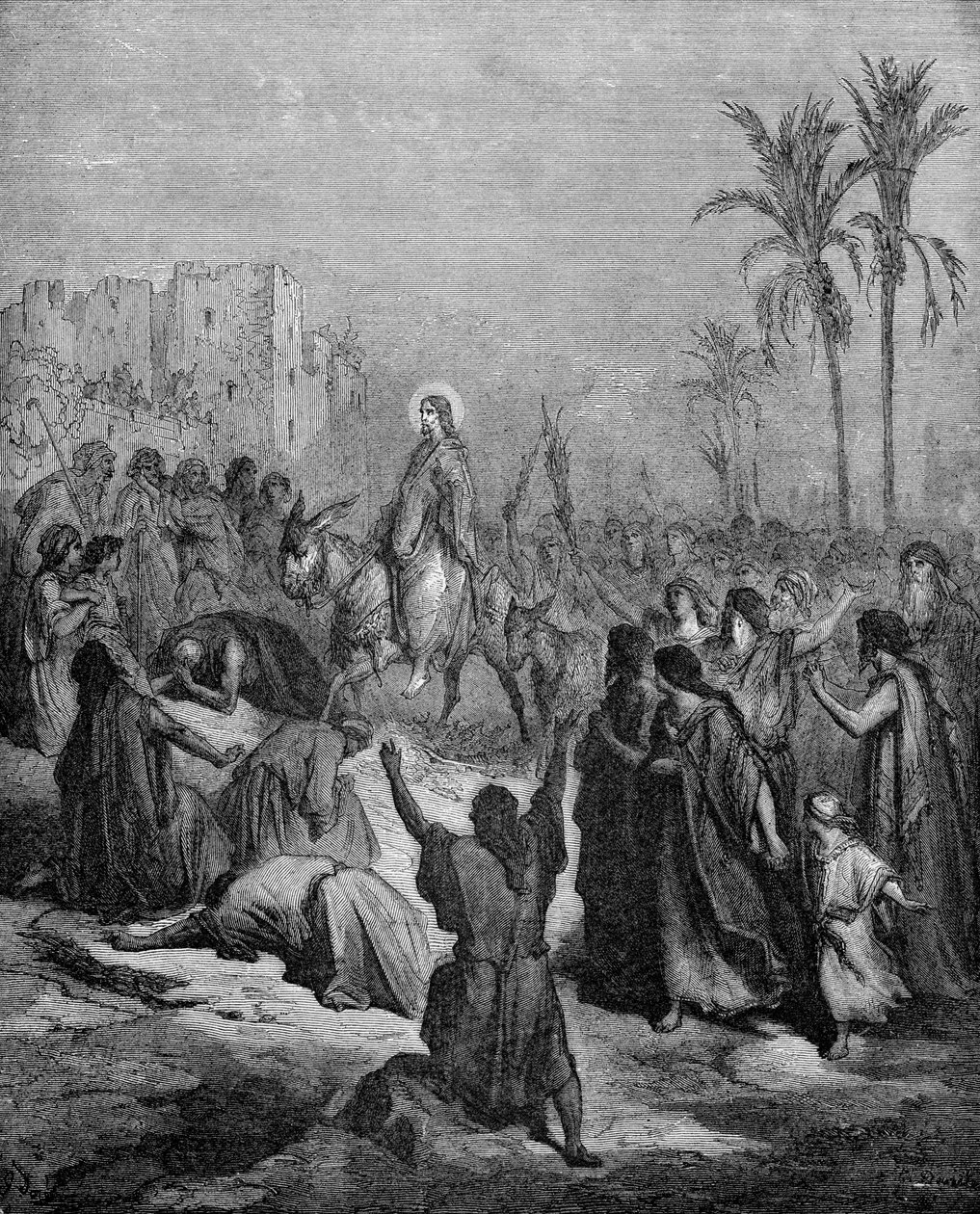 Kristi intåg i Jerusalem av Gustave Dore