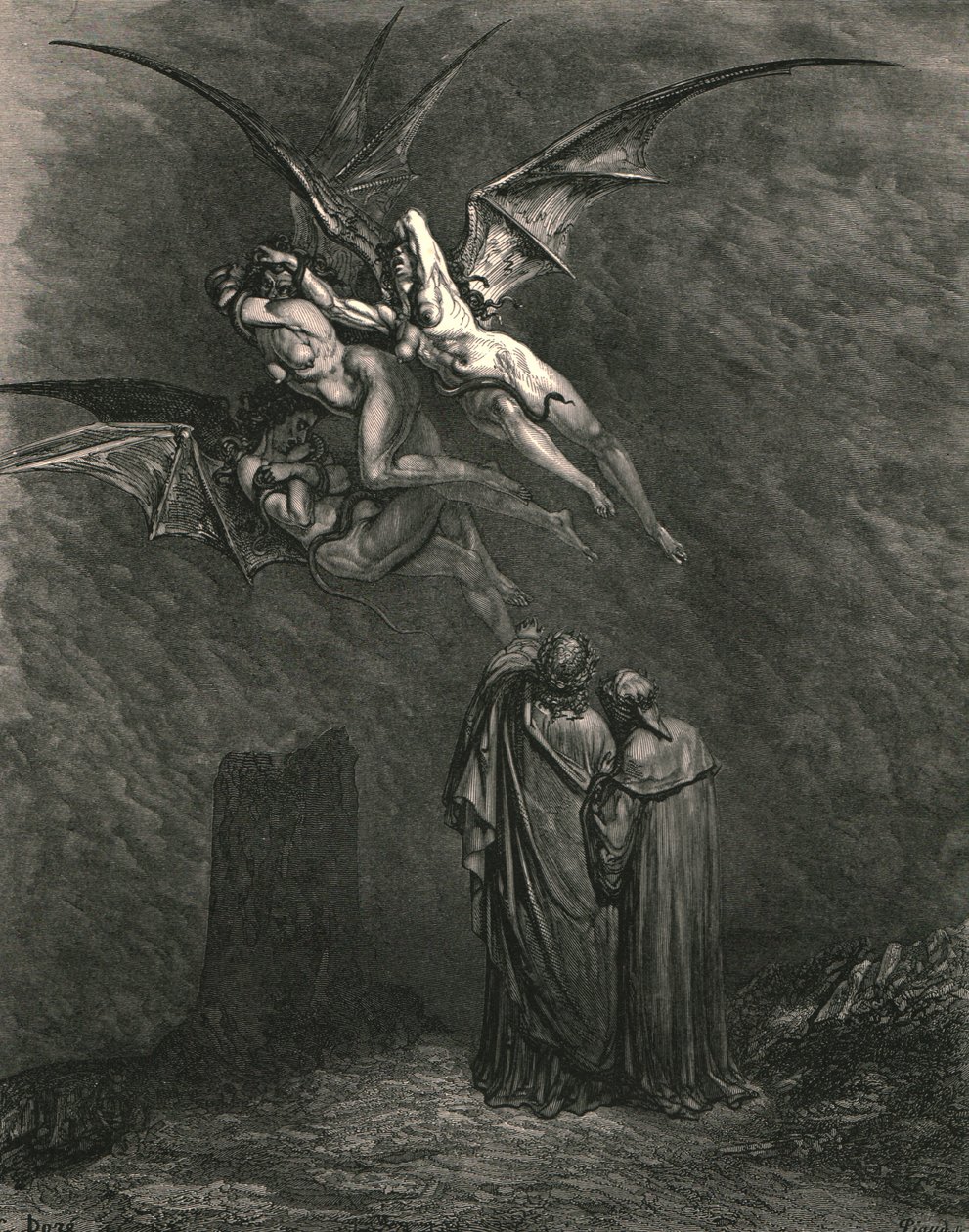 Markera du varje förfärlig Erynnis, c1890. av Gustave Dore