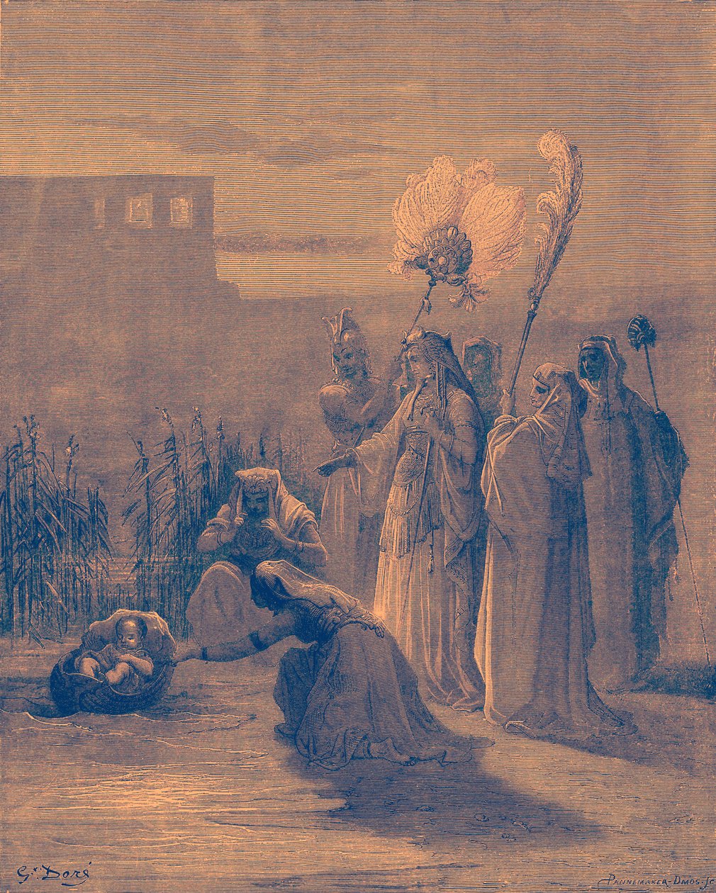 Moses i tjurarna av Gustave Dore
