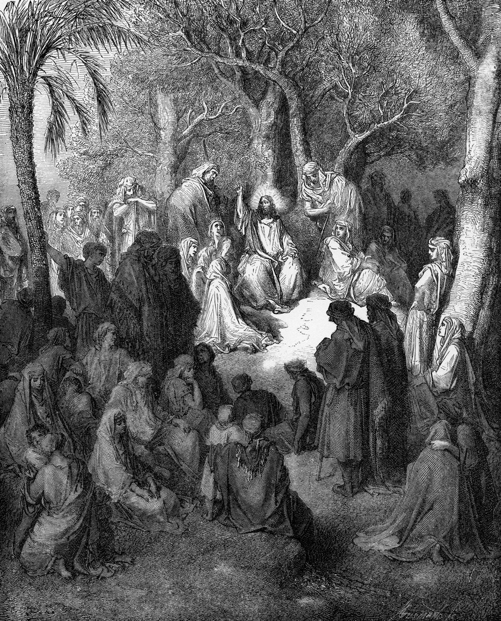 Bergspredikan av Gustave Dore