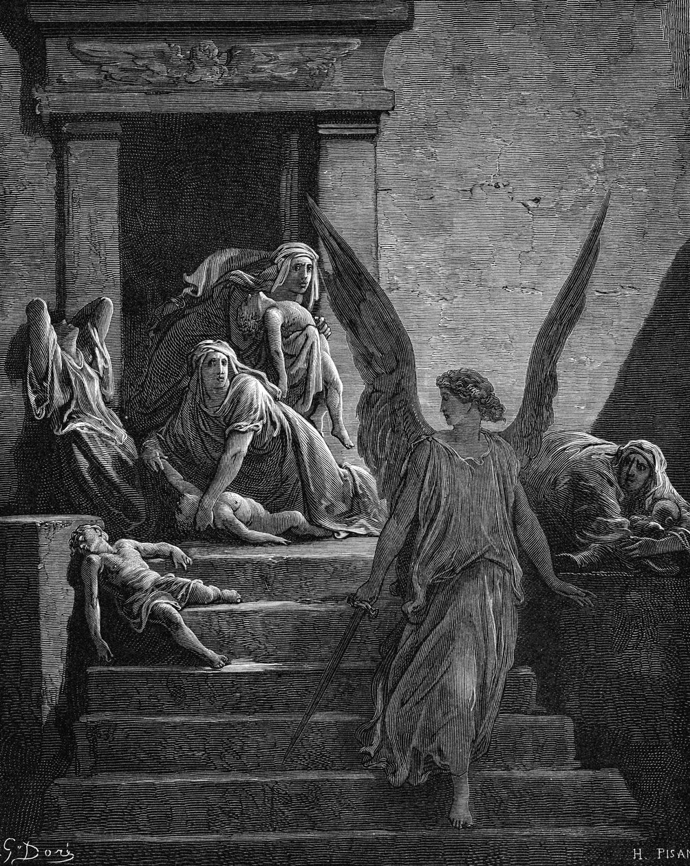 Egyptens sju plågor, 1866 av Gustave Dore