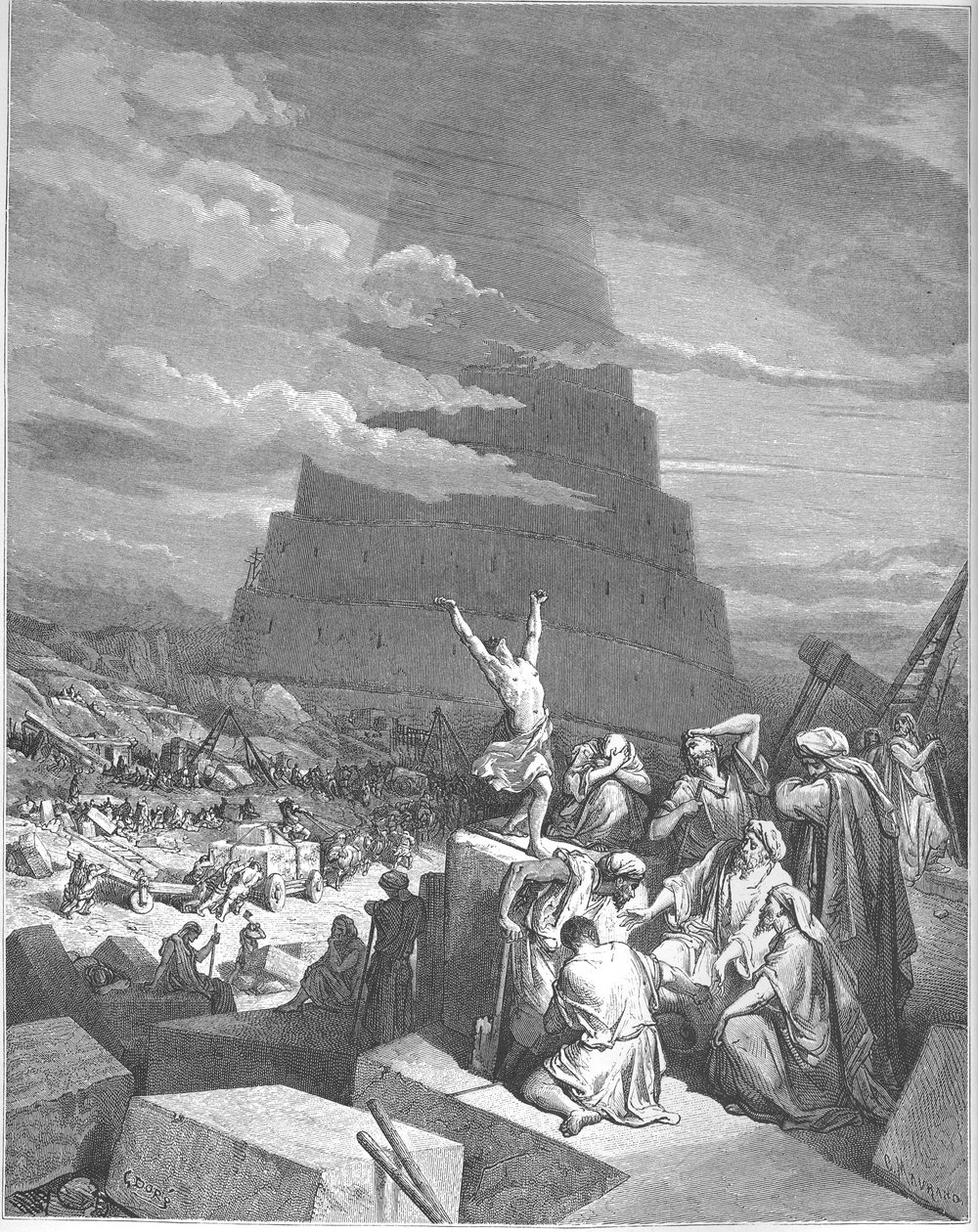 Språkförvirringen, 1897 av Gustave Dore