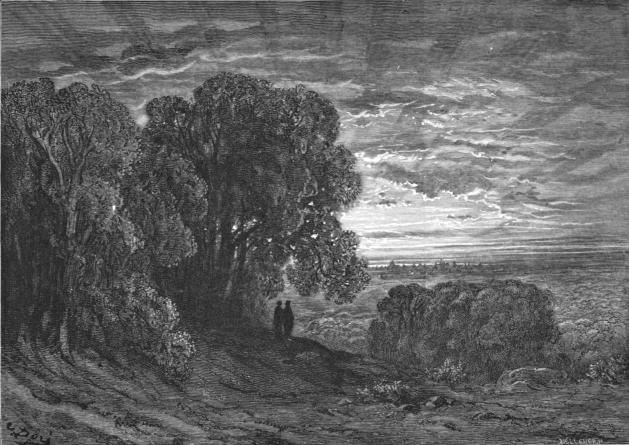 "The Two Pilgrims at Highgate", 1872. av Gustave Dore