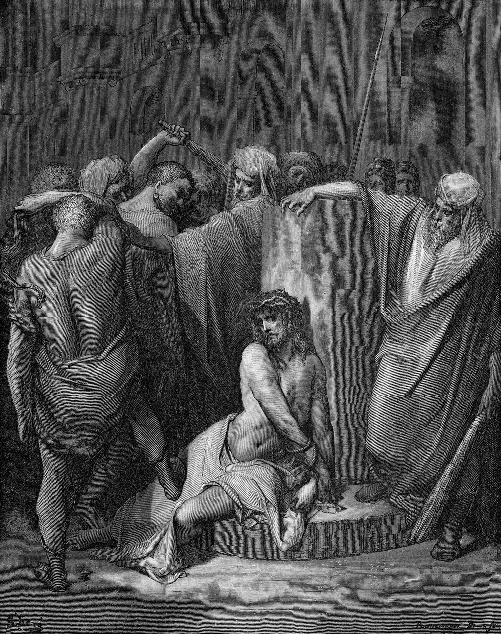 Kristi flagellation av Gustave Dore
