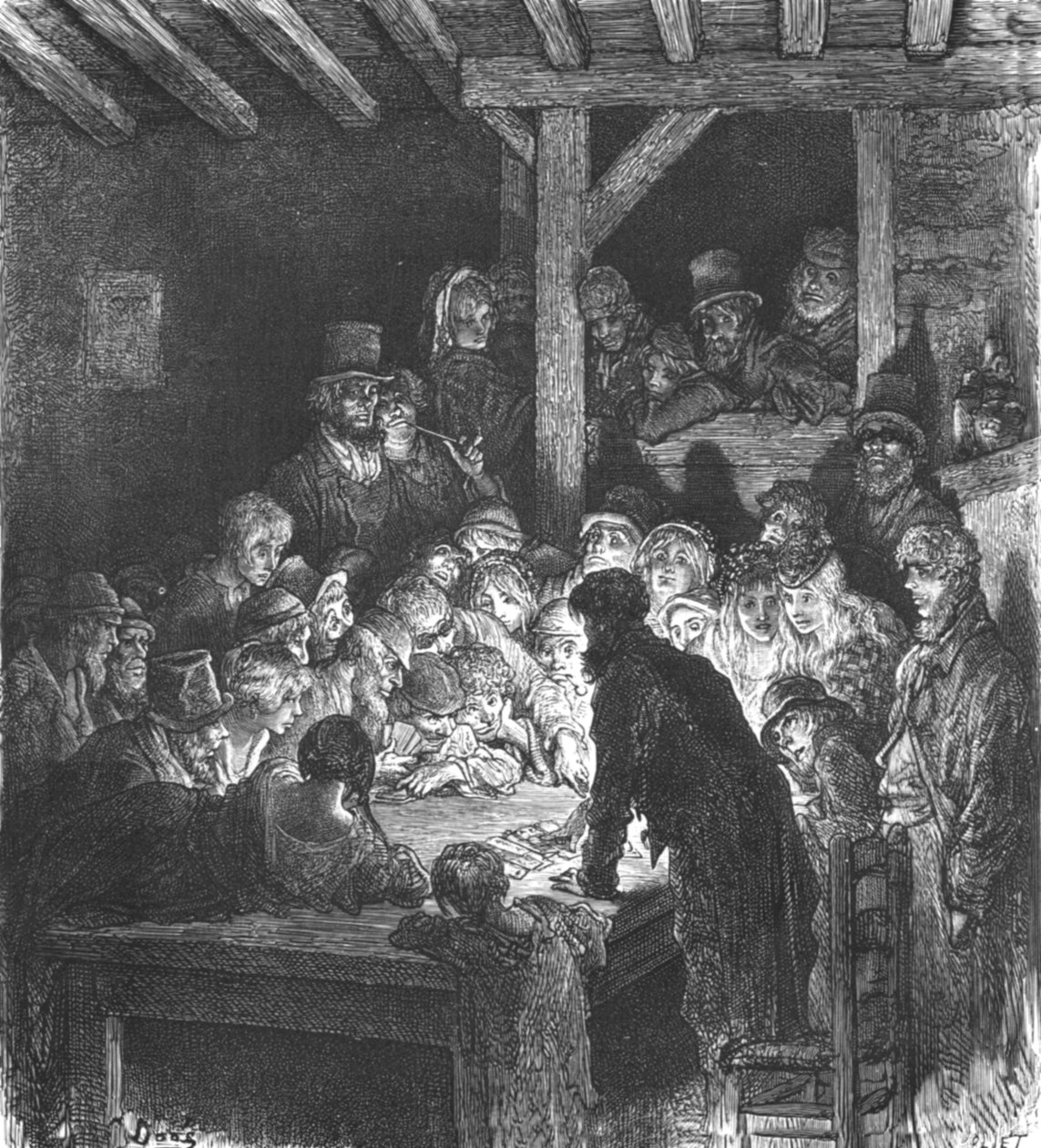 "Tjuvar som spelar", 1872. av Gustave Dore