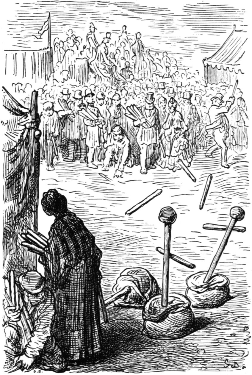 "Tre sticks a Penny", 1872. av Gustave Dore