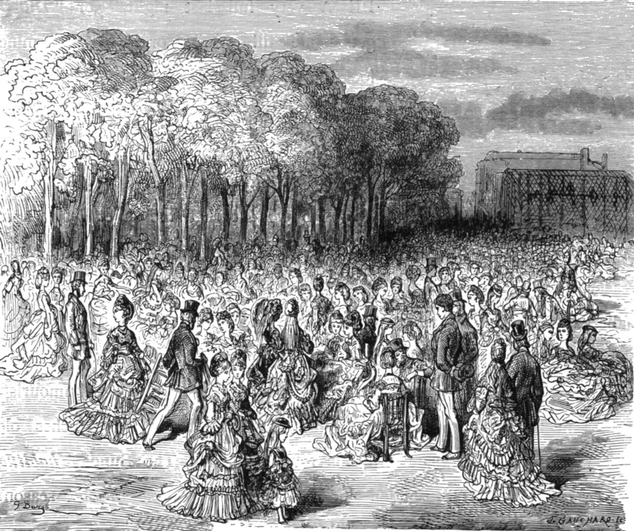 "Zoological Gardens - Sunday Promenade", 1872. av Gustave Dore