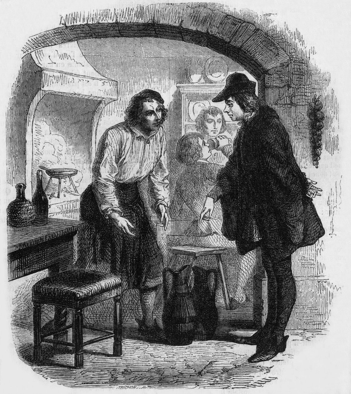 Francois Villon på en krog av Gustave Janet