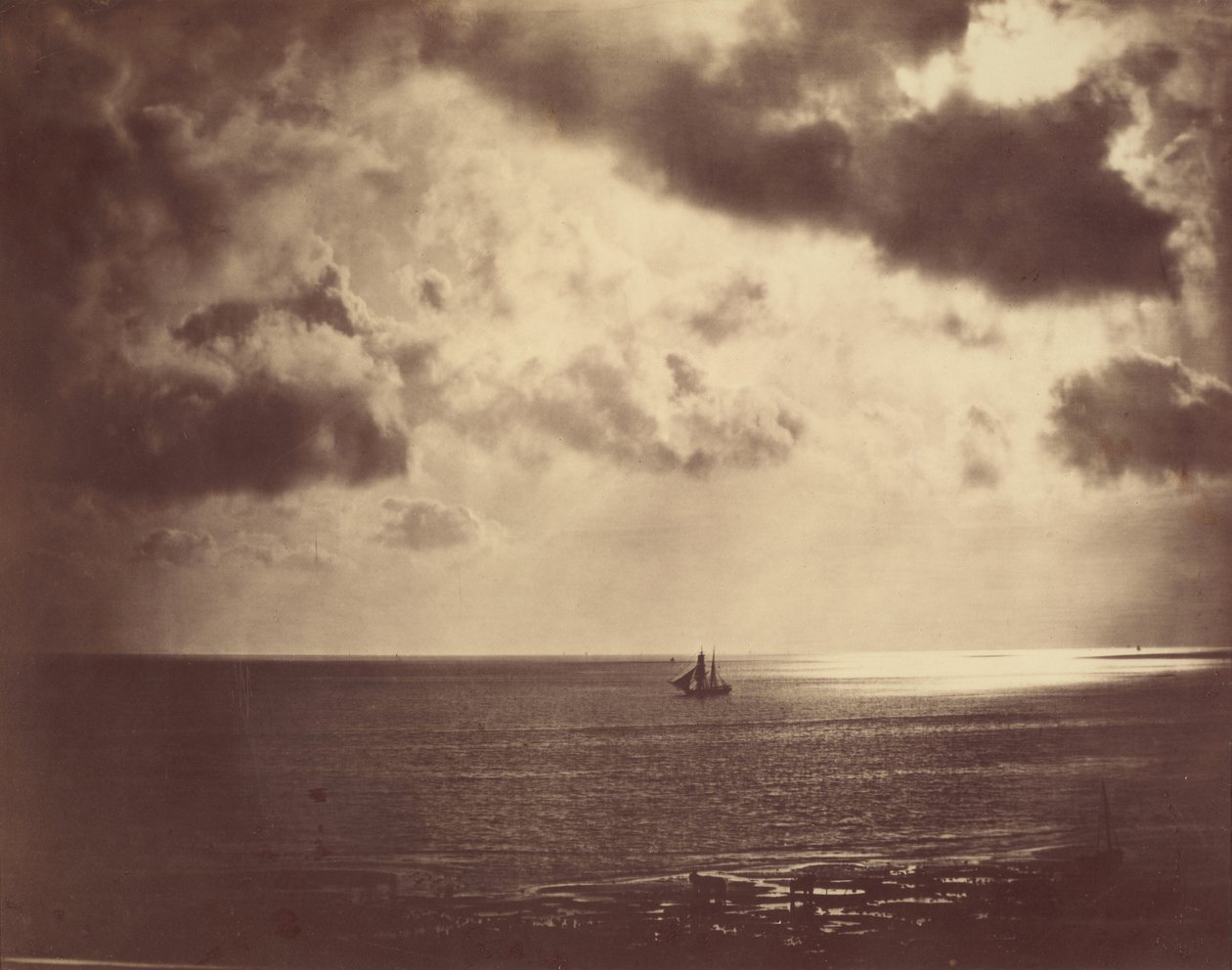 Briggen på vattnet,1856 (foto) av Gustave Le Gray