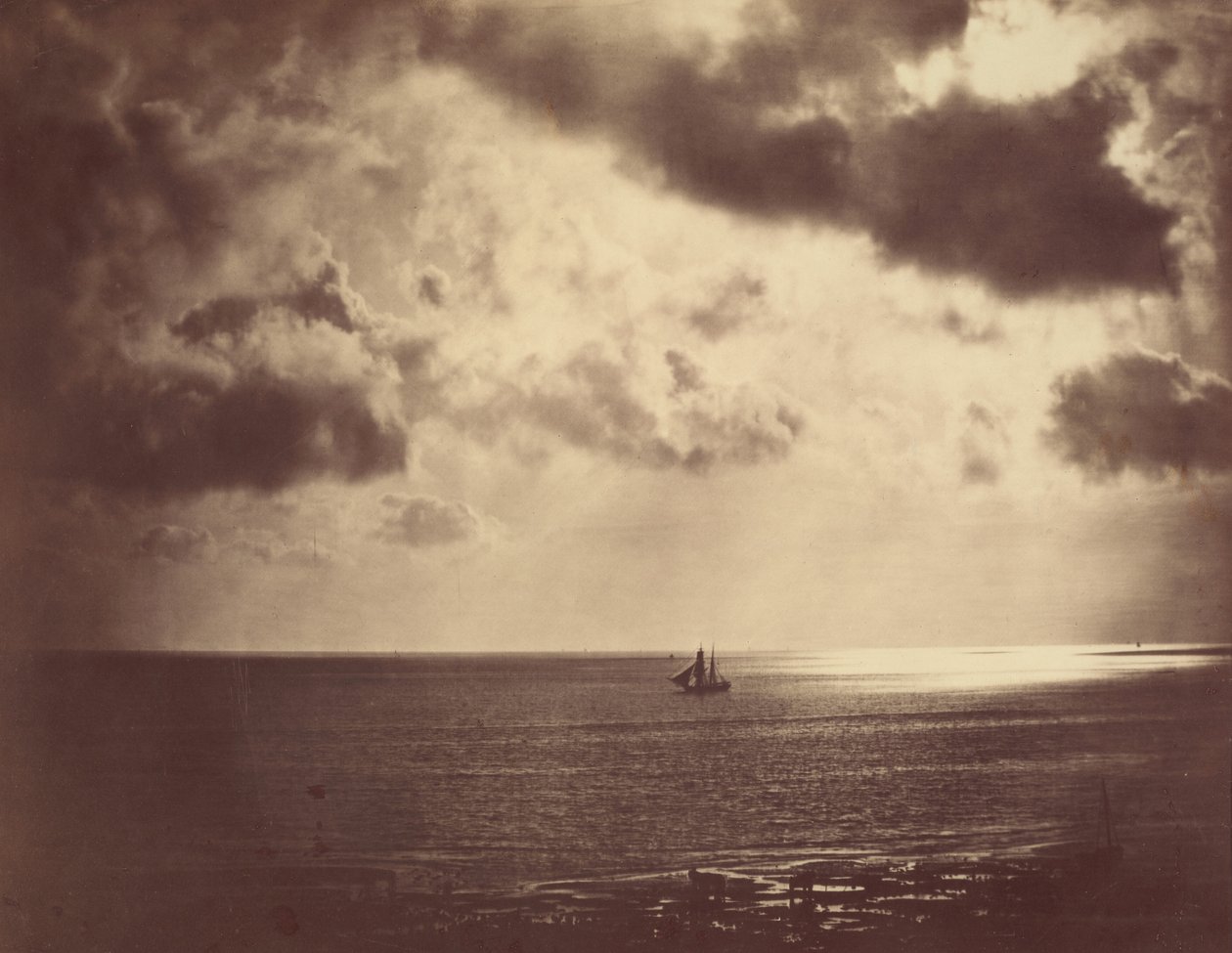 Brig on the Water, 1856. av Gustave Le Gray